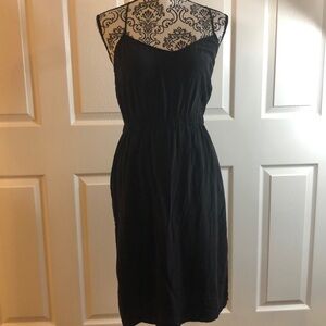 12th street by Cynthia Vincent Silk Mini Dress S Spaghetti Strap Cinch Waist